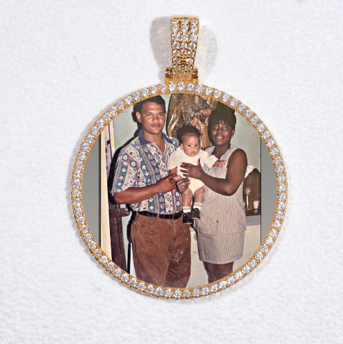 MEDIUM 3D CIRCLE CUSTOM PICTURE PENDANT