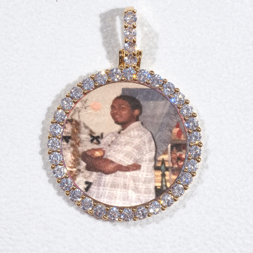 3D CIRCLE CUSTOM PICTURE PENDANT SMALL SIZE