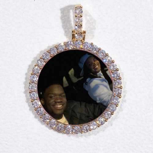 3D CIRCLE CUSTOM PICTURE PENDANT SMALL SIZE