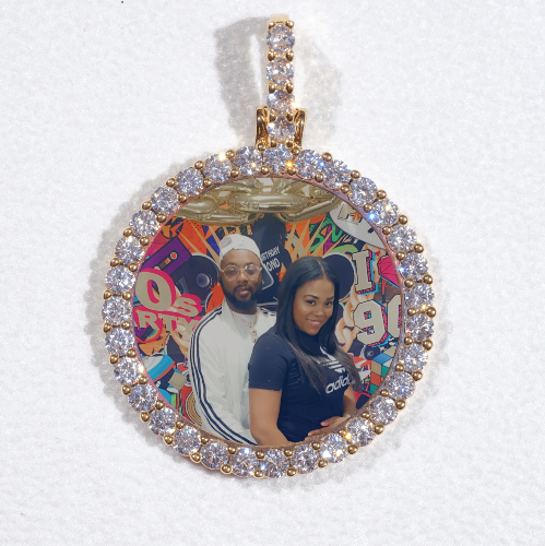 3D CIRCLE CUSTOM PICTURE PENDANT SMALL SIZE