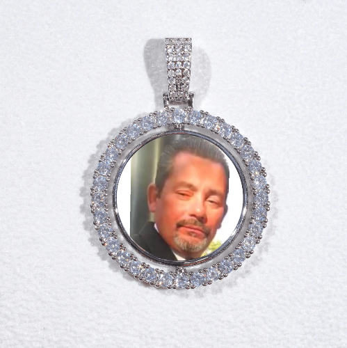 3D Spinning 2-Faced Custom Picture Pendant