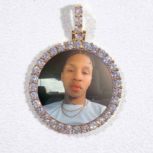 3D CIRCLE CUSTOM PICTURE PENDANT SMALL SIZE