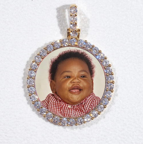 3D CIRCLE CUSTOM PICTURE PENDANT SMALL SIZE