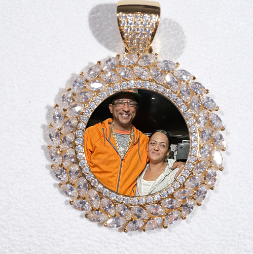 Large 3D Wheat Ear Custom Picture Pendant