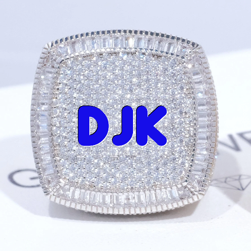 CUSTOM LETTER 3D ICED RING