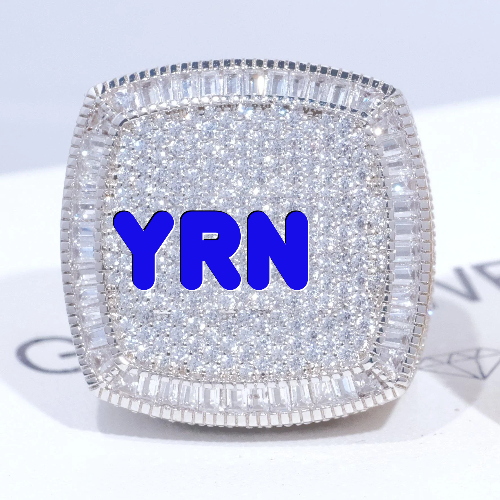 CUSTOM LETTER 3D ICED RING