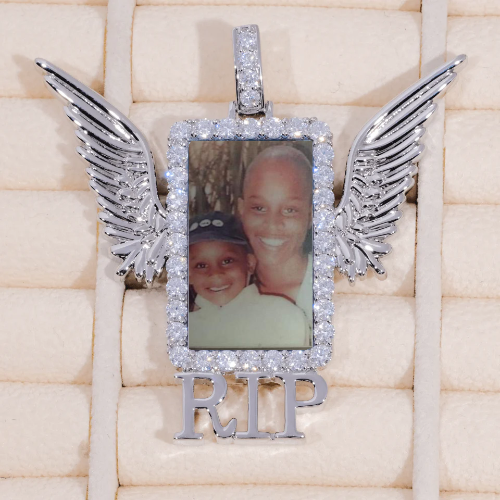 RIP WING 3D CUSTOM PICTURE PENDANT