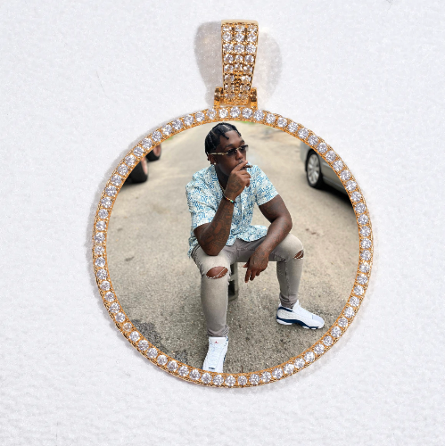 MEDIUM 3D CIRCLE CUSTOM PICTURE PENDANT