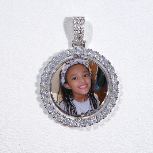 3D Spinning 2-Faced Custom Picture Pendant