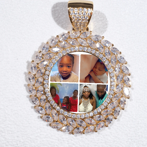 Large 3D Wheat Ear Custom Picture Pendant