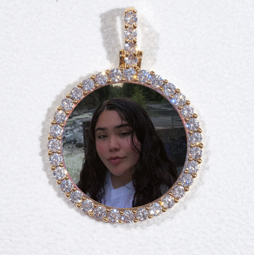 3D CIRCLE CUSTOM PICTURE PENDANT SMALL SIZE
