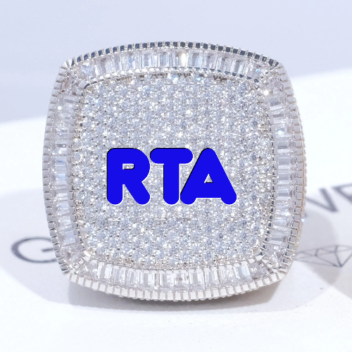 CUSTOM LETTER 3D ICED RING
