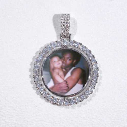 3D Spinning 2-Faced Custom Picture Pendant