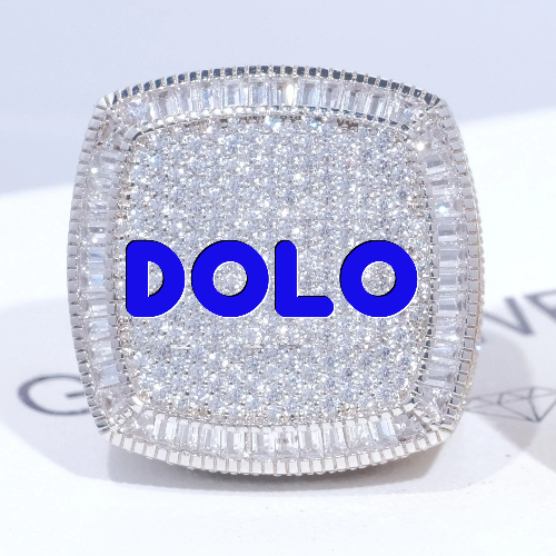 CUSTOM LETTER 3D ICED RING