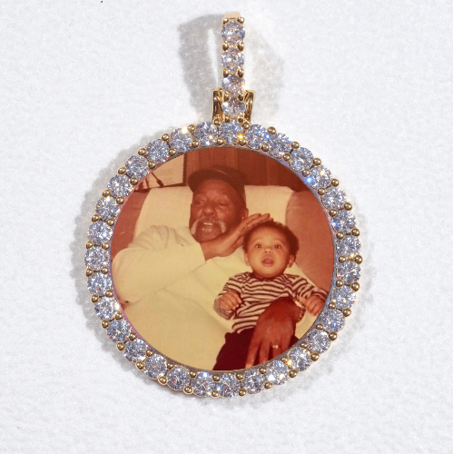 3D CIRCLE CUSTOM PICTURE PENDANT SMALL SIZE