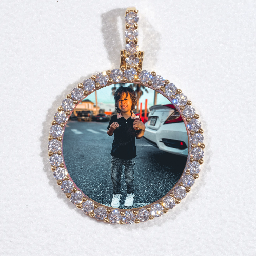 3D CIRCLE CUSTOM PICTURE PENDANT SMALL SIZE