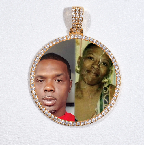 MEDIUM 3D CIRCLE CUSTOM PICTURE PENDANT