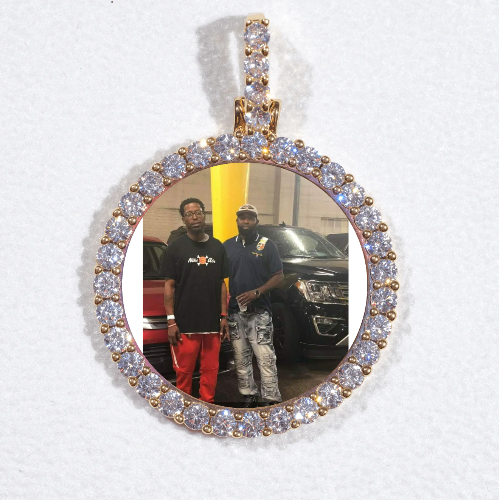 3D CIRCLE CUSTOM PICTURE PENDANT SMALL SIZE