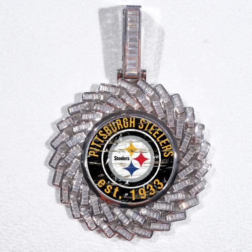 Large 3D Baguette Custom Picture Pendant