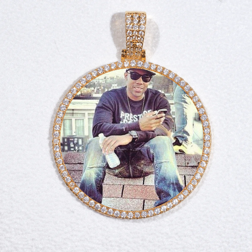 MEDIUM 3D CIRCLE CUSTOM PICTURE PENDANT