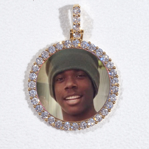 3D CIRCLE CUSTOM PICTURE PENDANT SMALL SIZE