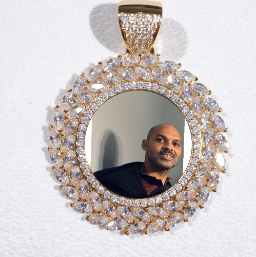 Large 3D Wheat Ear Custom Picture Pendant