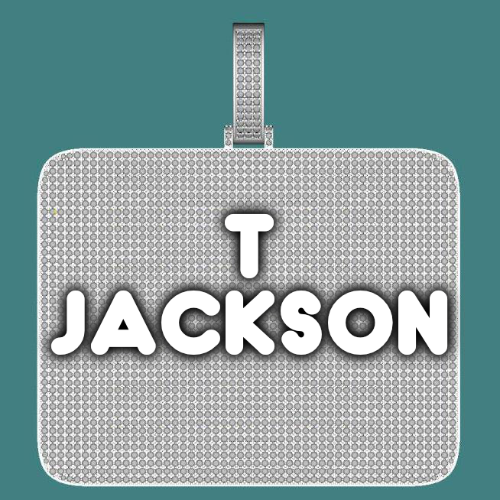 CUSTOM LETTER NECKLACE 3D BIG SQUARE