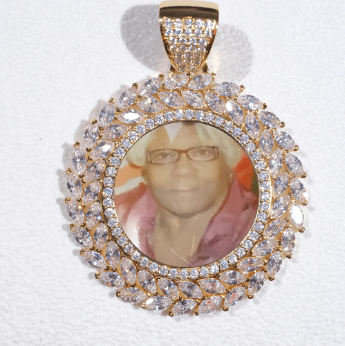 Large 3D Wheat Ear Custom Picture Pendant