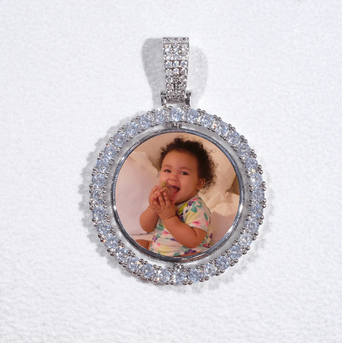 3D Spinning 2-Faced Custom Picture Pendant