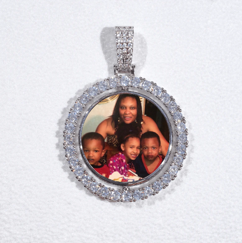 3D Spinning 2-Faced Custom Picture Pendant