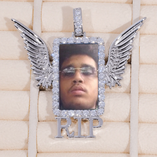 RIP WING 3D CUSTOM PICTURE PENDANT
