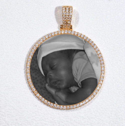 MEDIUM 3D CIRCLE CUSTOM PICTURE PENDANT