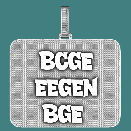 CUSTOM LETTER NECKLACE 3D BIG SQUARE
