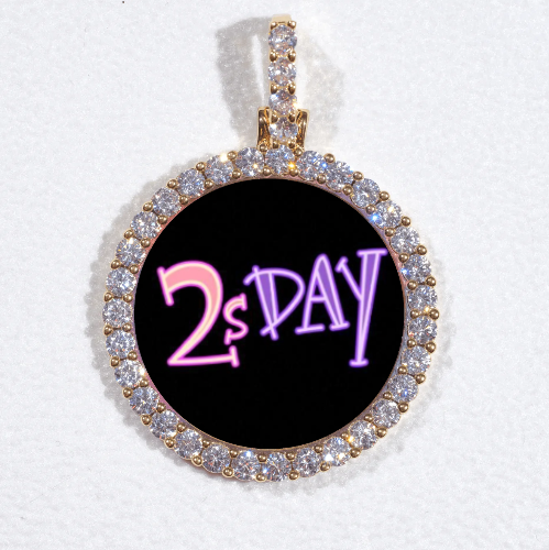 3D CIRCLE CUSTOM PICTURE PENDANT SMALL SIZE