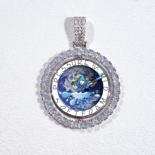 3D Spinning 2-Faced Custom Picture Pendant