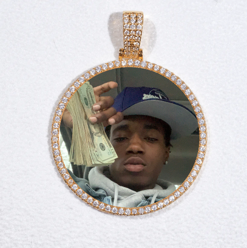MEDIUM 3D CIRCLE CUSTOM PICTURE PENDANT