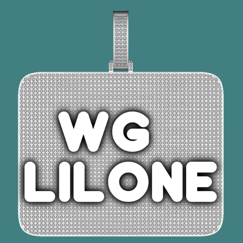 CUSTOM LETTER NECKLACE 3D BIG SQUARE