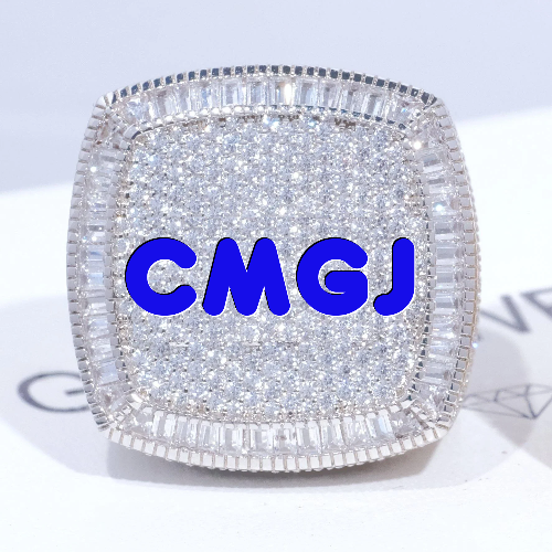 CUSTOM LETTER 3D ICED RING