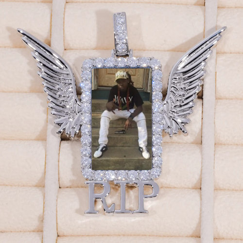 RIP WING 3D CUSTOM PICTURE PENDANT