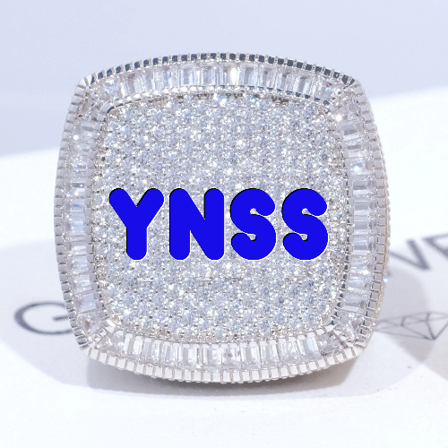 CUSTOM LETTER 3D ICED RING