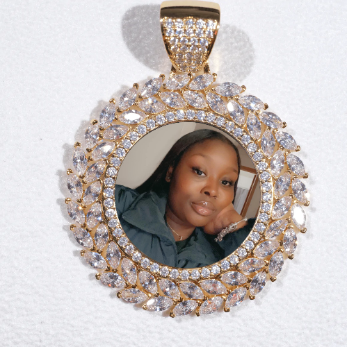 Large 3D Wheat Ear Custom Picture Pendant