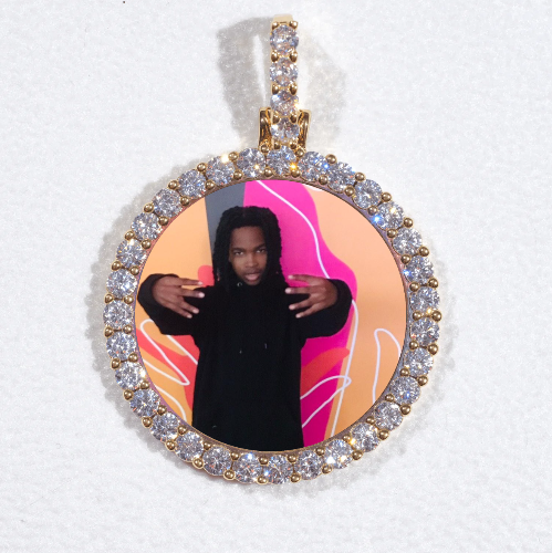 3D CIRCLE CUSTOM PICTURE PENDANT SMALL SIZE