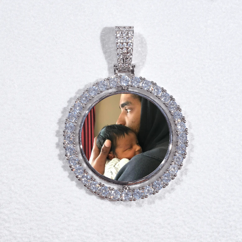 3D Spinning 2-Faced Custom Picture Pendant