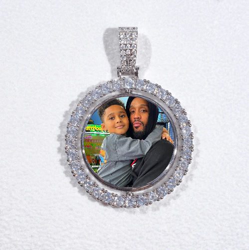 3D Spinning 2-Faced Custom Picture Pendant