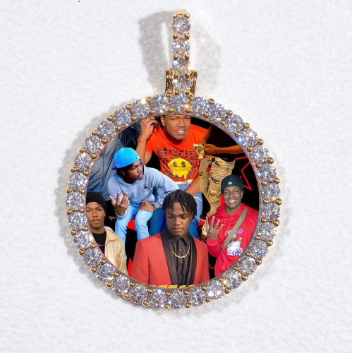 3D CIRCLE CUSTOM PICTURE PENDANT SMALL SIZE