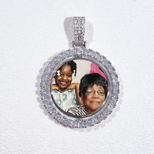 3D Spinning 2-Faced Custom Picture Pendant