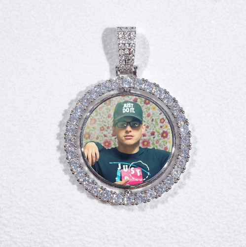 3D Spinning 2-Faced Custom Picture Pendant