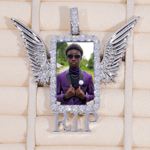 RIP WING 3D CUSTOM PICTURE PENDANT