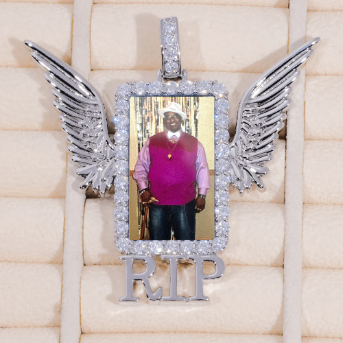 RIP WING 3D CUSTOM PICTURE PENDANT