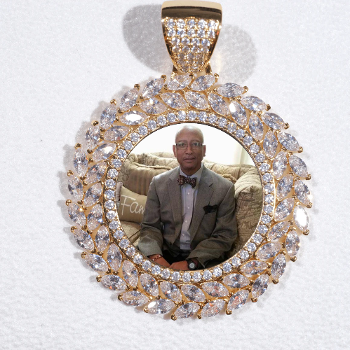 Large 3D Wheat Ear Custom Picture Pendant